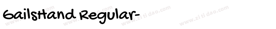 GailsHand Regular字体转换